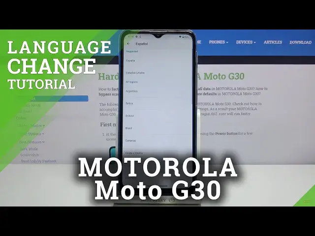 'Video thumbnail for How to Change Language in Motorola Moto G30 - Manage System Language Settings'