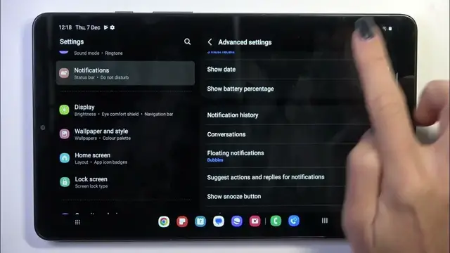 Video thumbnail for How To Check Battery Percentage & Add Indicator On Samsung Galaxy Tab A9
