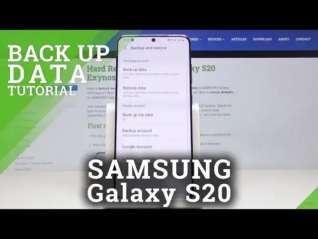 Video thumbnail for How to Enable Google Backup in SAMSUNG Galaxy S20 – Create Backup Account