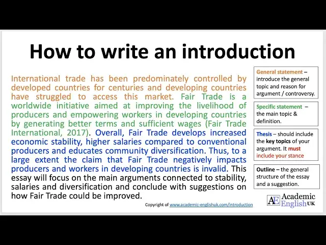 Video thumbnail for Academic introductions - how to write them!