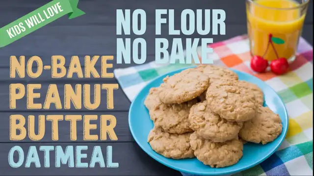 'Video thumbnail for No-Bake Peanut Butter Oatmeal Cookies | Easy & Delicious Recipe'
