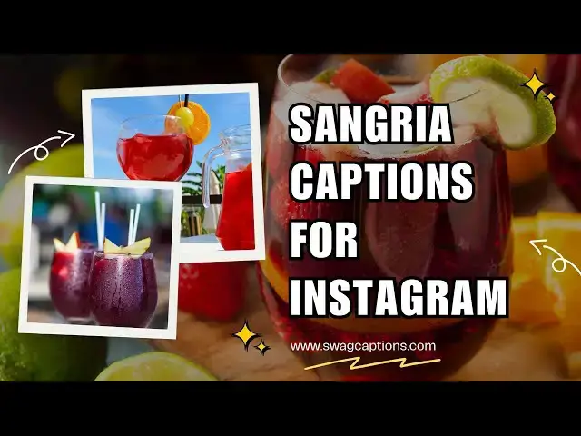 Video thumbnail for Sangria Captions for Instagram