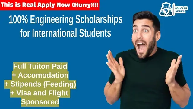 'Video thumbnail for 100% Engineering Scholarships for International Students'