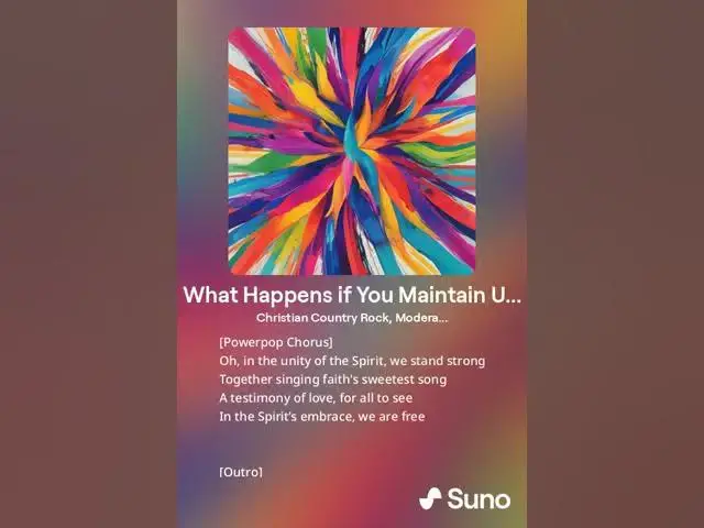 Video thumbnail for What Happens if You Maintain Unity of the Spirit