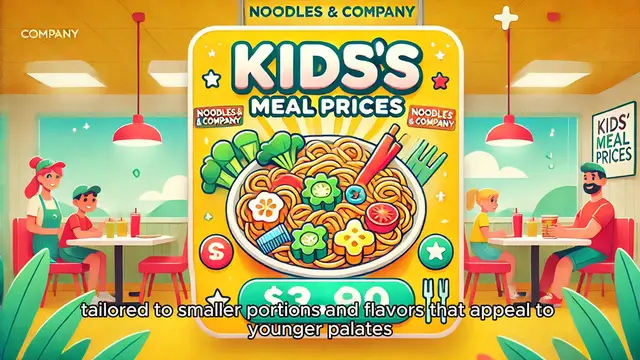 Video thumbnail for Noodles & Company- Kids' Meal Prices