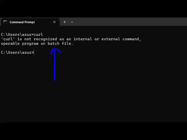 Video thumbnail for How to fix curl is not Recognized as Internal and External Command Operable Program or Batch File