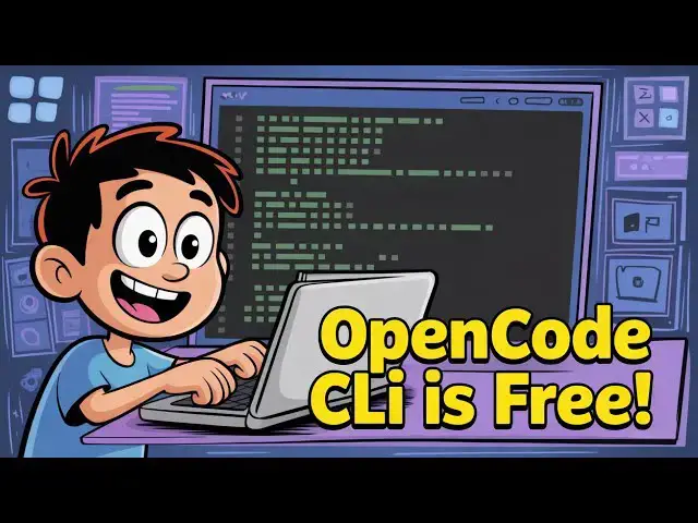 Video thumbnail for OpenCode CLI is Open Source & FREE! Unlimited Terminal Coding Apps in VSCode Beats Claude & Gemini??