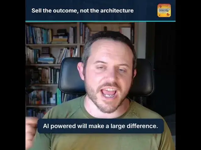 Video thumbnail for Stop selling your architecture. Start selling outcomes.