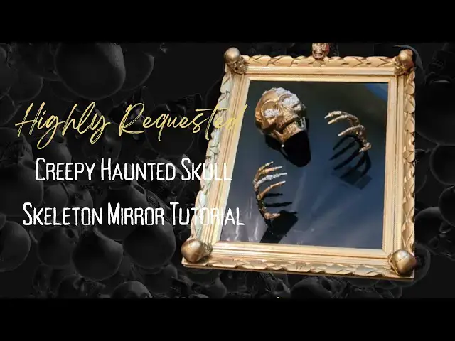 Video thumbnail for DIY SKELETON MIRROR | HAUNTED 3D SKELETON COMING OUT OF THE MIRROR #Halloweendecor #diyhalloween
