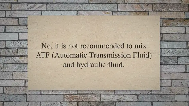 Video thumbnail for Can You Mix ATF and Hydraulic Fluid?