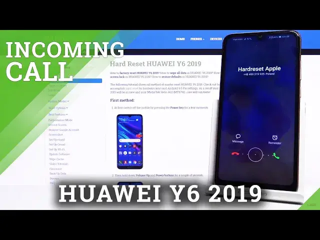 Video thumbnail for Incoming Call in Huawei Y6 2019 - Display Settings