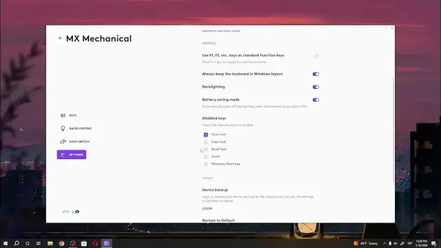 Video thumbnail for How To Manage Disable Keys On Logitech MX Mechanical