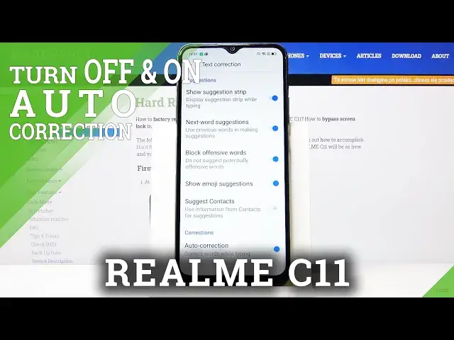 'Video thumbnail for How to Enter Text Correction Option on REALME C11 – Autocorrection'