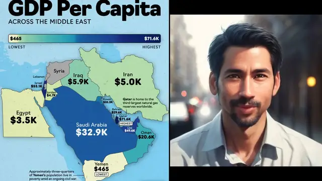 Video thumbnail for GDP Per Capita In The Middle East By Country (2025)