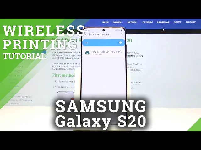 'Video thumbnail for How to Connect Printer in SAMSUNG Galaxy S20 –Wireless Printing'