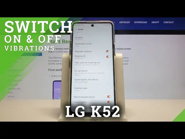 'Video thumbnail for LG K52 – Turn On Vibration & Change Vibration Settings'