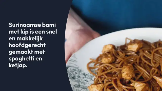 Video thumbnail for Surinaamse bami met kip