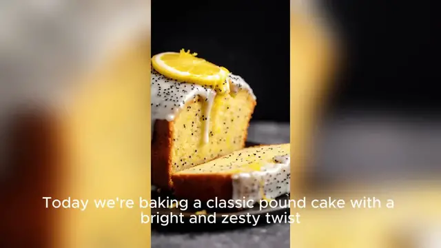 Video thumbnail for Lemon Poppy Seed Pound Cake
