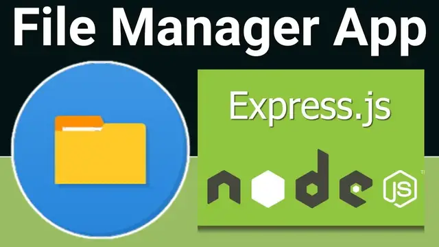 Video thumbnail for Node.js Express Project to Build File Manager Using Multer & EJS Template in Browser
