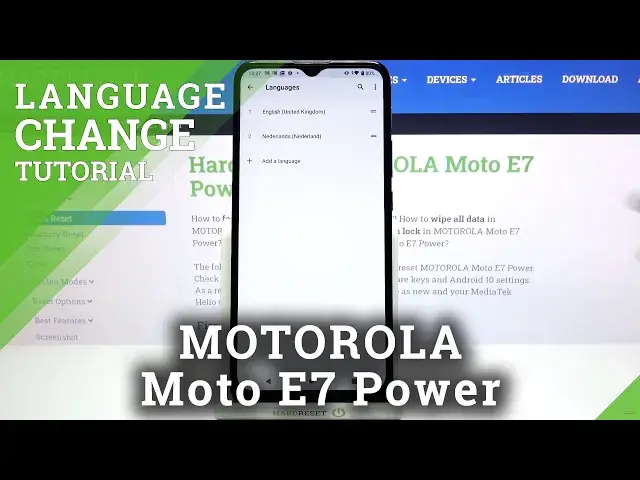 'Video thumbnail for How to Change System Language on MOTOROLA Moto E7 Power – Change Device Language'
