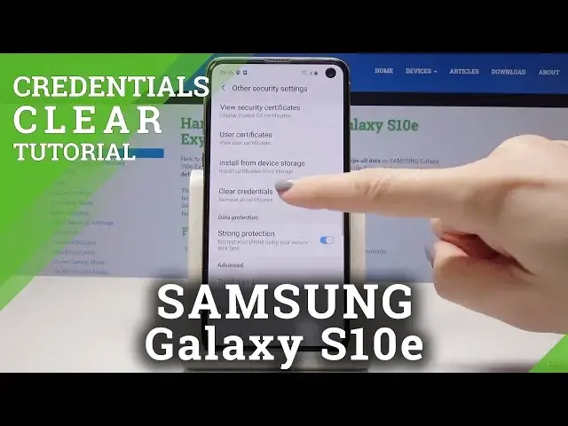 'Video thumbnail for How to Clear Credentials in SAMSUNG Galaxy S10e - Remove All Certificates'