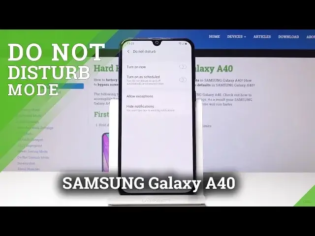 Video thumbnail for How to Activate Do Not Disturb Mode in SAMSUNG Galaxy A40 - Mute Sounds