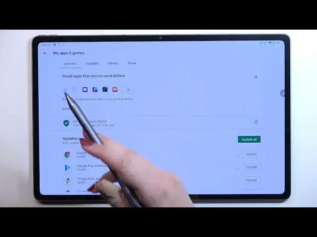 Video thumbnail for How to Update Apps Through Google Play Store on LENOVO Tab P12 Pro