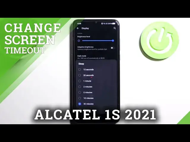 'Video thumbnail for How to Change Screen Timeout in Alcatel 1S 2021  – Find Sleep Options'