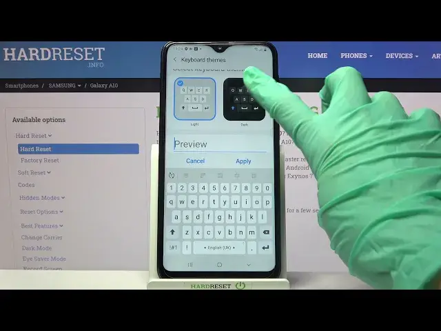 'Video thumbnail for How to Change Keyboard Theme on SAMSUNG Galaxy A10 – Set Up Keyboard Theme'