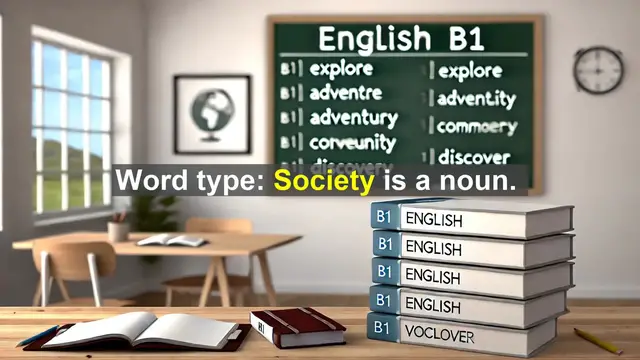 Video thumbnail for 2500 Must Know CEFR B1 Vocabulary - What is Society? Understanding the Backbone of Human Organization