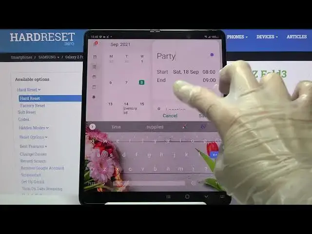Video thumbnail for How to Add Event to Calendar on SAMSUNG Galaxy Z Fold 3 – Set Reminder