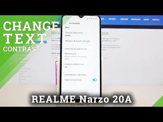 Video thumbnail for How to Activate High Contrast Text on REALME Narzo 20A – Change Text Contrast