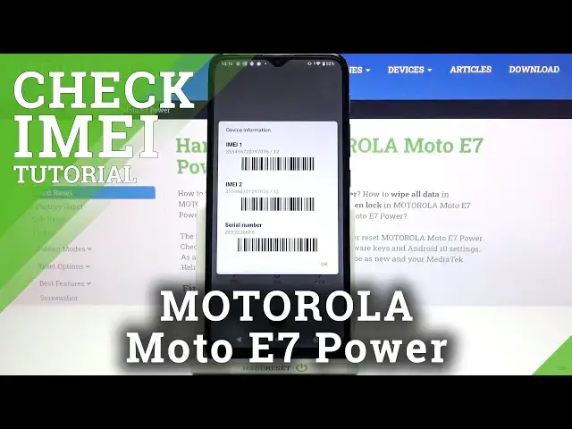 'Video thumbnail for How to Check IMEI and Serial Number on MOTOROLA Moto E7 Power – Find IMEI and SN'
