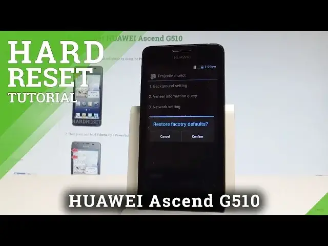 'Video thumbnail for How to Hard Reset HUAWEI Ascend G510 - Wipe Data by Secret Code |HardReset.Info'