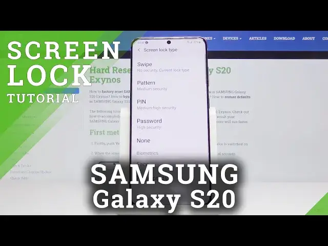 'Video thumbnail for How to Change Lock Method in SAMSUNG Galaxy S20 – Find Lock Options'