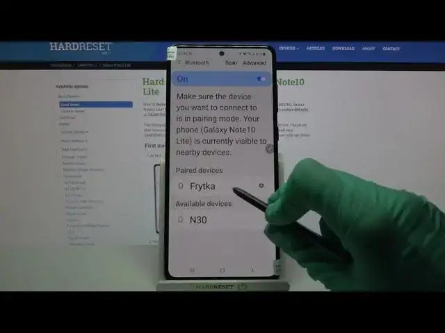 'Video thumbnail for How to Get SAMSUNG Galaxy Note 10 Lite Connected with Bluetooth Device'