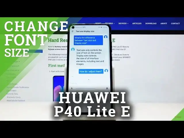 'Video thumbnail for How to Text Display Size on HUAWEI P40 Lite E - Set Up Text Size'