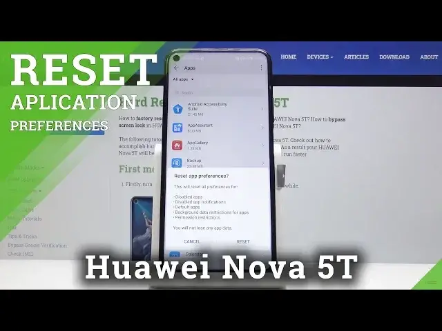 'Video thumbnail for How to Reset App Preferences in HUAWEI Nova 5T'