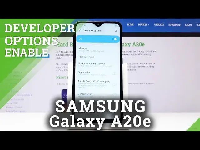 'Video thumbnail for How to Activate Developer Options in SAMSUNG Galaxy A20e - OEM Unlock'