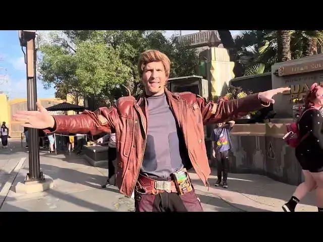 Video thumbnail for Guardians of the Galaxy Awesome Dance Off with Star Lord 📻#marvel #guardiansofthegalaxy #disneyland