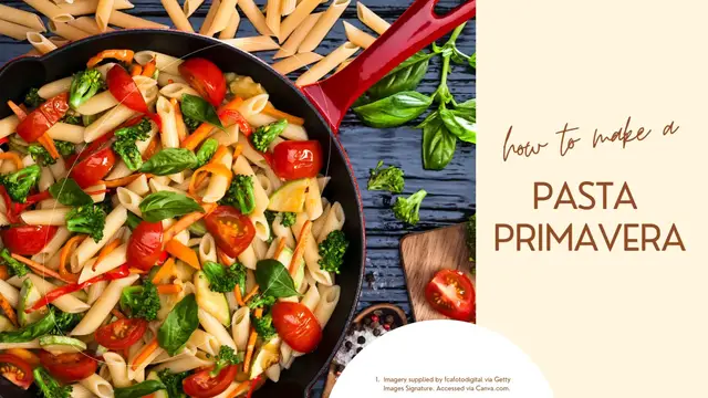 Video thumbnail for Pasta Primavera