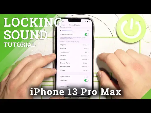 'Video thumbnail for How to Switch On/Off Screen Locking Sounds on iPhone 13 Pro Max – Manage Sound Settings'