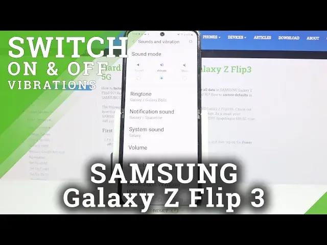 'Video thumbnail for How to Open Vibration Settings on SAMSUNG Galaxy Z Flip 3 – Enter Vibration Options'