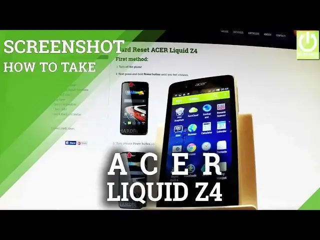 'Video thumbnail for How to Take Screenshot on ACER Liquid Z4 - Save Screen / Screen Shot'