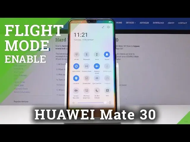 'Video thumbnail for How to Activate Flight Mode in HUAWEI Mate 30 - Airplane Mode'