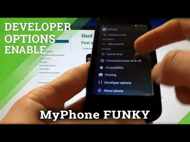 'Video thumbnail for Developer Options myPhone Funky - how to enter'