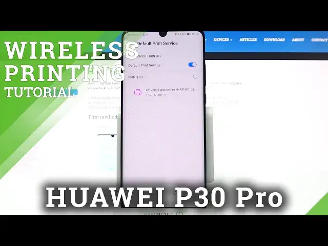 'Video thumbnail for Manage Printer Connection Settings / Start Wireless Printing - HUAWEI P30 Pro'