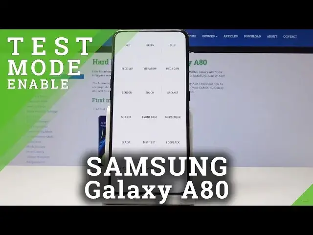 'Video thumbnail for SAMSUNG Galaxy A80 Test Mode / Hardware Test Menu'