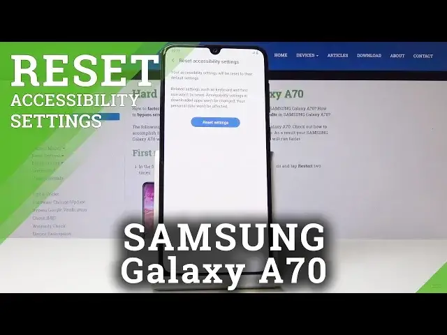 'Video thumbnail for How to Reset Accessibility Settings in Samsung Galaxy A70 - Restore Default Settings'