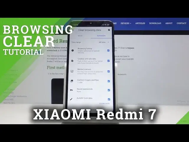 'Video thumbnail for How to Clear Browsing Data in XIAOMI Redmi 7 – Erase Browser History'